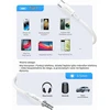 JSAUX 1 m USB-C–3,5 mm garso kabelis su DAC keitikliu, baltas, AU011-WH