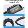 JSAUX 1 m USB-C–3,5 mm garso kabelis su DAC, JSDENZUC23AUBK1M