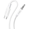 JSAUX 1 m USB-C–3,5 mm garso kabelis su DAC keitikliu, baltas, AU011-WH