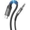 JSAUX 1 m USB-C–3,5 mm garso kabelis su DAC, JSDENZUC23AUBK1M