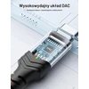 JSAUX 1 m USB-C–3,5 mm garso kabelis su DAC, JSDENZUC23AUBK1M