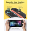 JSAUX analoginių valdymo svirtelių antgalių rinkinys Nintendo Switch 2 valdikliui, 3 dydžių, GP0404