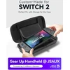 JSAUX apsauginis Nintendo Switch 2 konsolės dėklas su reguliuojamu stovu, BG0117