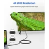 JSAUX DisplayPort–HDMI laidas, 2 m, 4K 30 Hz, JSDENZ4KDP2HDGY6F