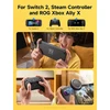 JSAUX juodi analoginių valdymo svirtelių antgaliai Nintendo Switch 2 valdikliui, 3 dydžių, GP0404