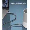 JSAUX USB-C–3,5 mm AUX garso kabelis su DAC, 1 m, JSDEKJC2AUXGY2M