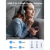 JSAUX USB-C–3,5 mm garso adapteris su DAC, 16 bitų / 48 kHz, CM0011