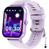 JUBUNRER išmanusis laikrodis vaikams su Bluetooth, žingsniamačiu, kraujospūdžio ir pulsometru, IP68, kidfit-violet