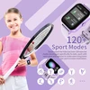 JUBUNRER išmanusis laikrodis vaikams su Bluetooth, žingsniamačiu, kraujospūdžio ir pulsometru, IP68, kidfit-violet