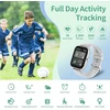 JUBUNRER vaikų išmanusis laikrodis be SIM kortelės, spalvotas 1,37 colio lietimui jautrus ekranas, Bluetooth skambučių funkcija, IP68 atsparumas vandeniui, kidfit-argent