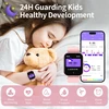 JUBUNRER vaikų išmanusis laikrodis su Bluetooth, širdies ritmo matuokliu, miego stebėjimu, žingsniamačiu, 1,37 colio jutikliniu ekranu, kidfit-rose