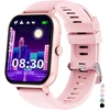JUBUNRER vaikų išmanusis laikrodis su Bluetooth, širdies ritmo matuokliu, miego stebėjimu, žingsniamačiu, 1,37 colio jutikliniu ekranu, kidfit-rose