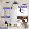 KableRika LED stalinė lempa su dviguba galvute, 24 W, 80 cm, juoda, 24W-BK-KB