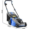 Kanwod elektrinė vejapjovė 1600 W, 38 cm pjovimo plotis, 5 aukščio lygiai, KGALM-1638