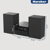 Muzikinis centras Karcher kompaktinė stereo sistema su CD grotuvu, DAB+/FM, Bluetooth 5.4, 20 W MC 6475D
