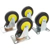 KATSU Tools platforminis plastikinis vežimėlis, sulankstomas, 150 kg keliamoji galia