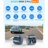 KAWA automobilinė vaizdo kamera 2K 1296p su Wi-Fi, valdymu balsu ir 135° matymo lauku