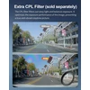 KAWA automobilinis vaizdo registratorius 4K su galine 1080P kamera, GPS, Wi-Fi 6 CJ5517