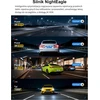 KAWA automobilių vaizdo registratorius 4K su galine 1080p kamera, GPS, Wi-Fi 6, CJ4519