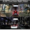 KAWA priekinis ir galinis automobilinis vaizdo registratorius 4K/1080p su GPS ir 64 GB D11-NL