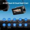KAWA priekinis ir galinis automobilinis vaizdo registratorius 4K/1080p su GPS ir 64 GB D11-NL