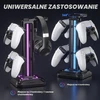 KDD RGB ausinių ir žaidimų valdiklių stovas su pasukamu laikikliu KDD-728B