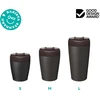 KeepCup kelioninis termopuodelis iš nerūdijančiojo plieno, 340 ml, juodas, SCOBLA12
