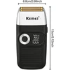 KEMEI folinė elektrinė barzdaskutė su ištraukiamu trimeriu ir 2000 mAh baterija KM-2026 Juodas