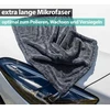 Kemes mikropluošto šluostė automobiliui, XXL, 1400 g/m², 40x60 cm, labai sugerianti, pilka