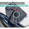 Kemes mikropluošto šluostė automobiliui, XXL, 40 x 40 cm, 1400 g/m², itin sugerianti, pilka