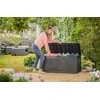 Curver Keter sodo dėžė Comfy, plastikinė, grafito spalvos, 270 l talpa, K229525