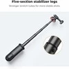 K&F Concept 33,5 cm aliuminio mini trikojis–selfie laikiklis sportinėms kameroms (juodas)