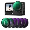 K&F CONCEPT 6 filtrų rinkinys DJI Osmo Action 6 kamerai su CPL, ND8–ND64 ir Juodas-Mist 1/4