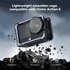 K&F CONCEPT aliumininis apsauginis rėmelis DJI Osmo Action 6 su šaltuoju laikikliu KF12.0066