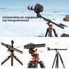 K&F CONCEPT aliumininis fotoaparato trikojis 230 cm su rutuline galvute ir monopodu KF09.119
