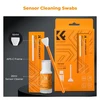 K&F CONCEPT APS-C fotoaparato jutiklio valymo rinkinys su 10 mikropluošto tamponų ir 20 ml skysčiu SKU.1616