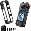 K&F CONCEPT apsauginis rėmas Insta360 X5 kamerai, aliumininis, 1/4 col. tvirtinimas KF12.0024