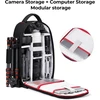 K&F Concept fotoaparato kuprinė su 14 colių nešiojamojo kompiuterio skyriumi, 16 l, KF13.151