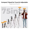 K&F CONCEPT fotografinis aliumininis trikojis, 48–190 cm, 4kg, S255A3+BV01