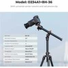 K&F Concept K234A0 aliuminis trikojis su išsukamuoju bumu, 163 cm, su telefono laikikliu