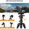 K&amp;F Concept K234A0 aliuminis trikojis su išsukamuoju bumu, 163 cm, su telefono laikikliu