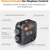 K&F CONCEPT LED vaizdo šviestuvas RGB, 2500–9900 K, 40 LED, 15 efektų, USKF34.035