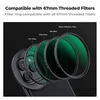 K&F CONCEPT magnetinis CPL poliarizacinis filtras 67 mm su 6,7 colių telefono adapteriu FA201
