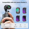 K&F CONCEPT magnetinių filtrų rinkinys DJI Osmo Pocket 3/4 su CPL, ND16, ND64 ir ND256, SKU.2595