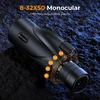 K&amp;F CONCEPT monoklis 8–32x50 su telefono laikikliu, BAK4 prizmė, FMC danga, IP66 atsparus vandeniui, KF33.083