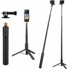 K&amp;F CONCEPT MS21 trikojis, asmenukių lazda Insta360 ir veiksmo kameroms, 120 cm