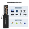 K&amp;F Concept SD kortelių skaitytuvas 2 viename su USB-C ir USB-A, 12 lizdų, juodas KF31.190