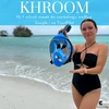 Khroom pilno veido nardymo kaukė Seaview Y su CO2 apsauga, balta, dydis L/XL