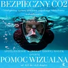 Khroom pilno veido nardymo kaukė Seaview Y su CO2 apsauga, balta, dydis L/XL