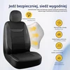 kingphenix priekinių automobilinių sėdynių užvalkalai iš odos su 4D tinkleliu